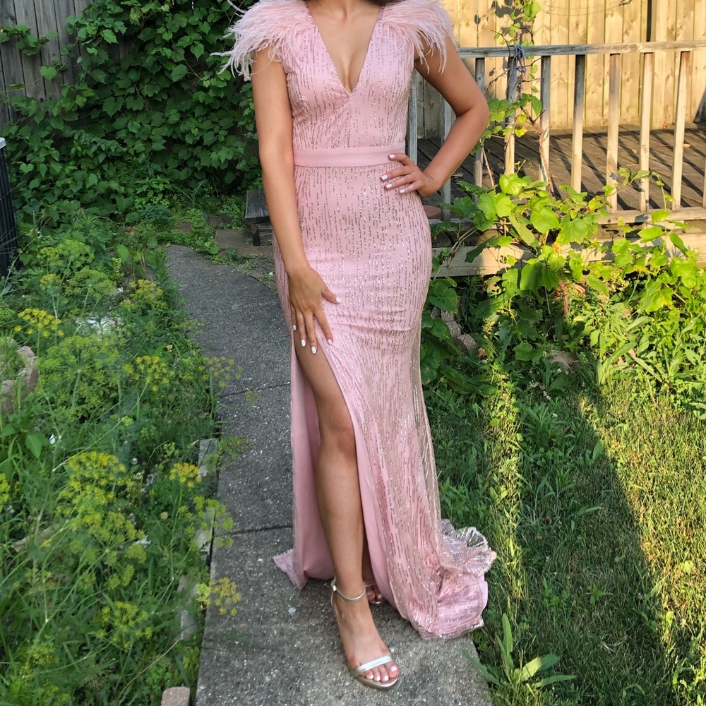 Pink gown prom dress